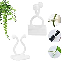 LxwSin Clips para Plantas- Pinzas para Plantas- 100 Pcs Clip de Soporte Autoadhesivo para Plantas Trepadoras- Clip de…